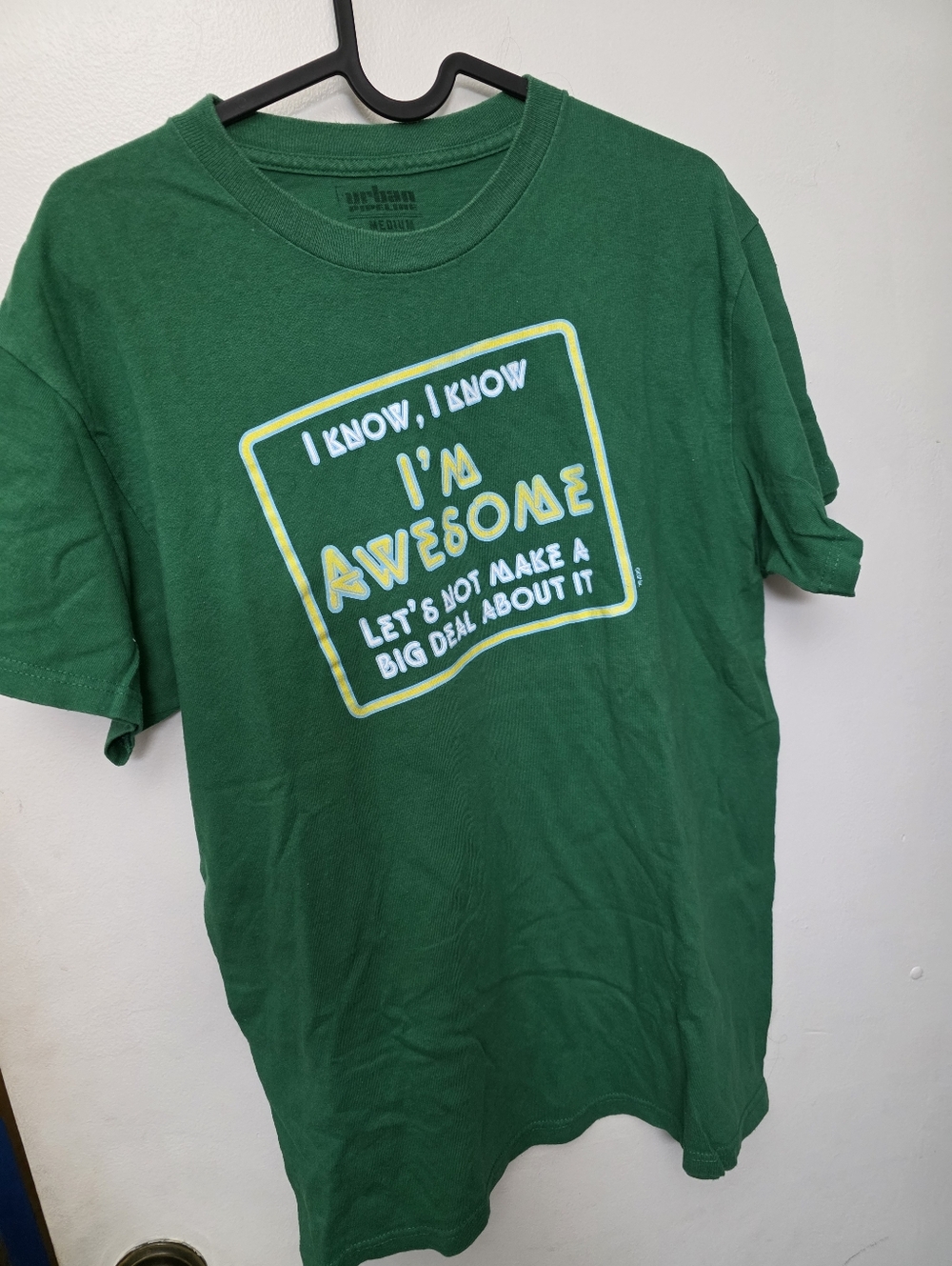 Green Urban pipeline silly shirt size medium